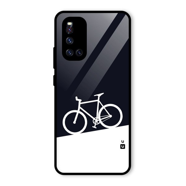 Bicycle Minimal Art Glass Back Case for Vivo V19