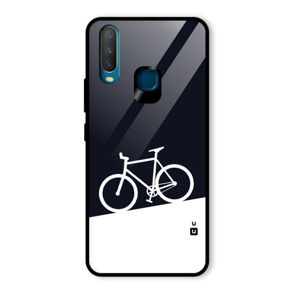 Bicycle Minimal Art Glass Back Case for Vivo Y15