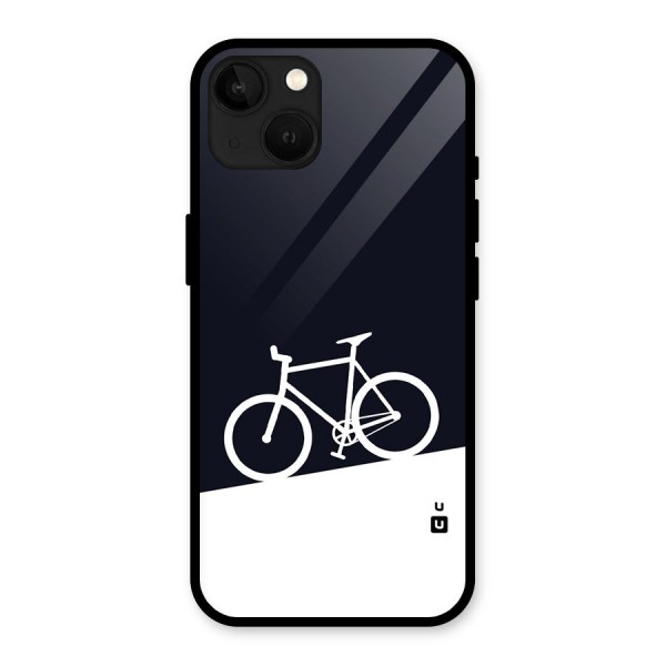 Bicycle Minimal Art Glass Back Case for iPhone 13