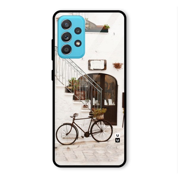 Bicycle Wall Glass Back Case for Galaxy A52s 5G