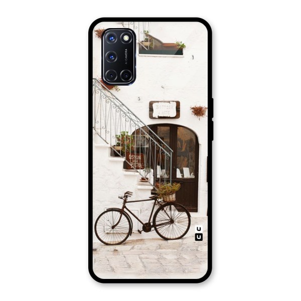 Bicycle Wall Glass Back Case for Oppo A52