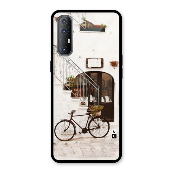 Bicycle Wall Glass Back Case for Oppo Reno3 Pro