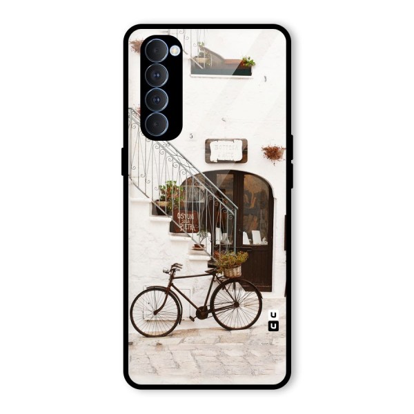 Bicycle Wall Glass Back Case for Oppo Reno4 Pro