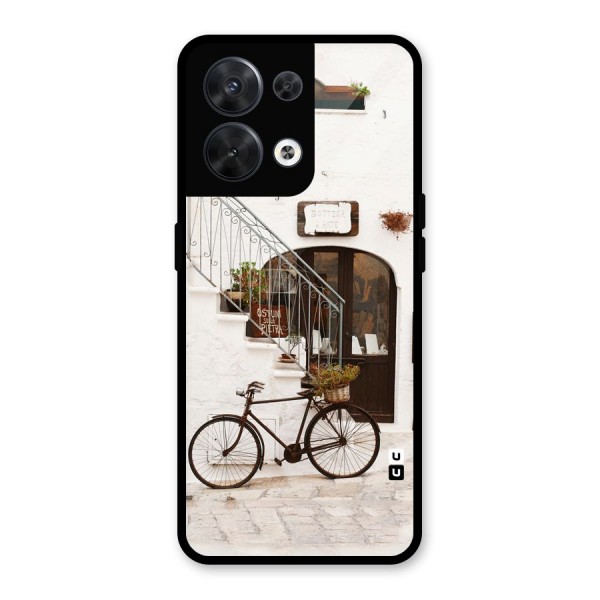 Bicycle Wall Glass Back Case for Oppo Reno8 5G