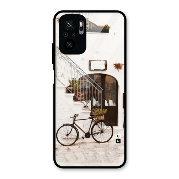 Bicycle Wall Glass Back Case for Redmi Note 10