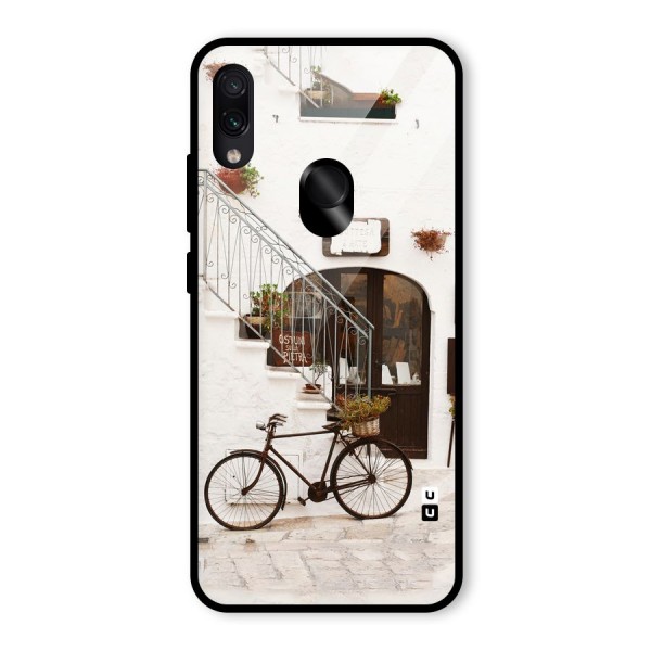 Bicycle Wall Glass Back Case for Redmi Note 7