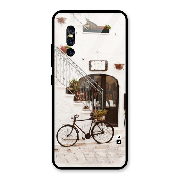 Bicycle Wall Glass Back Case for Vivo V15 Pro