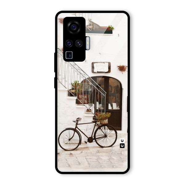 Bicycle Wall Glass Back Case for Vivo X50 Pro