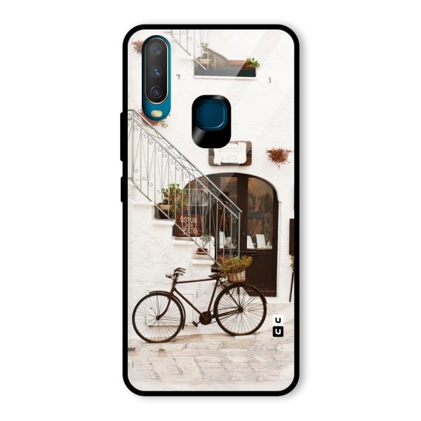 Bicycle Wall Glass Back Case for Vivo Y17