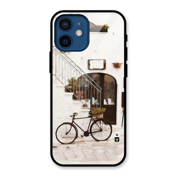 Bicycle Wall Glass Back Case for iPhone 12 Mini