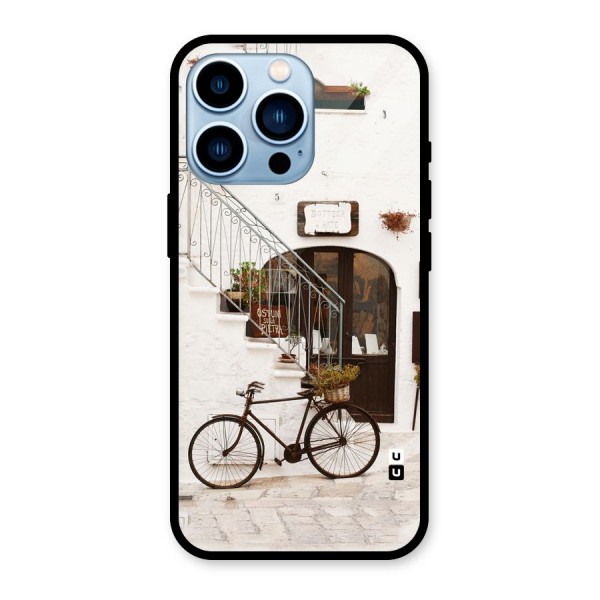 Bicycle Wall Glass Back Case for iPhone 13 Pro