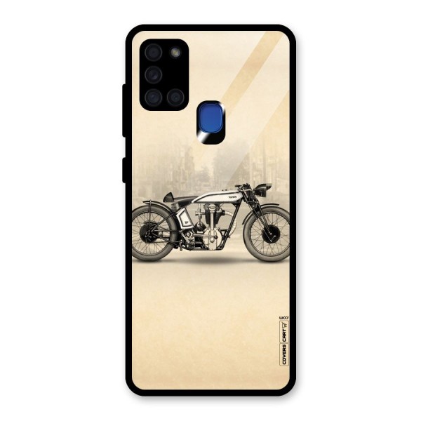 Bike Ride Glass Back Case for Galaxy A21s