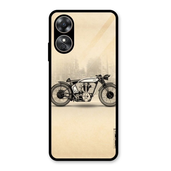 Bike Ride Glass Back Case for Oppo A17