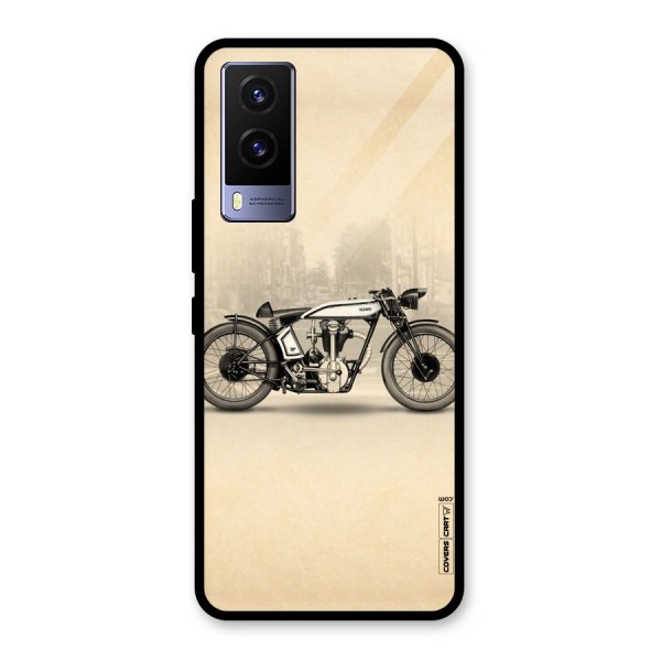 Bike Ride Glass Back Case for Vivo V21e 5G