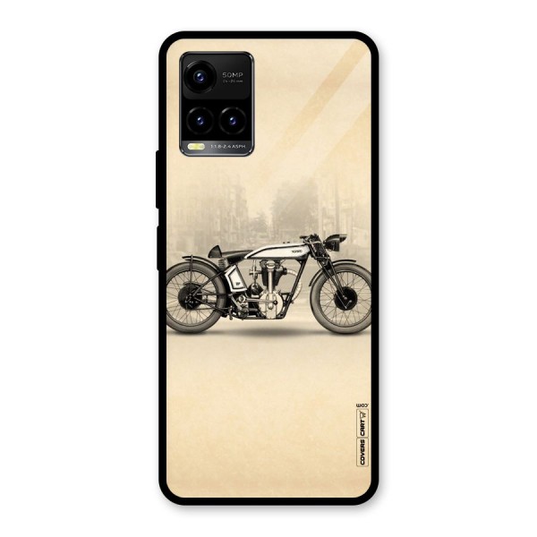 Bike Ride Glass Back Case for Vivo Y21 2021