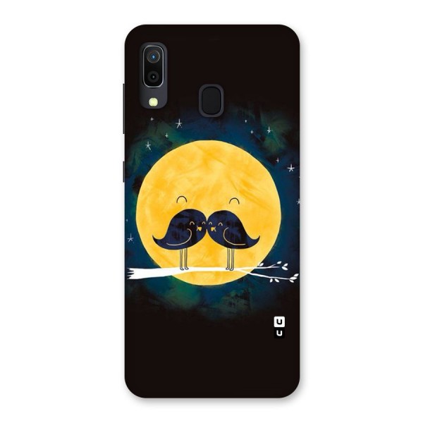 Bird Moustache Back Case for Galaxy A20