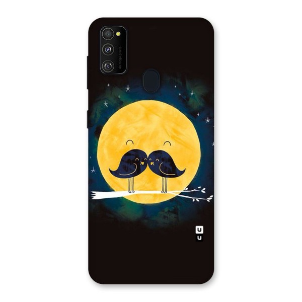 Bird Moustache Back Case for Galaxy M21