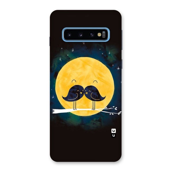 Bird Moustache Back Case for Galaxy S10