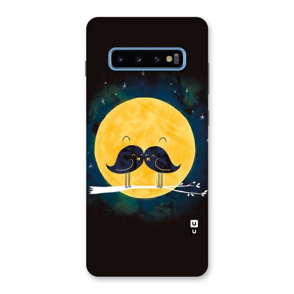 Bird Moustache Back Case for Galaxy S10 Plus