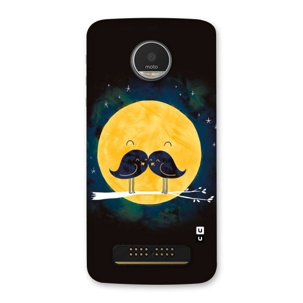 Bird Moustache Back Case for Moto Z Play