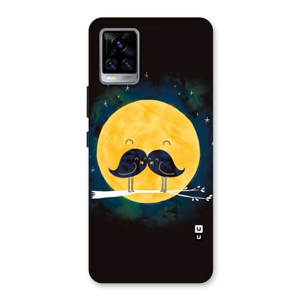 Bird Moustache Back Case for Vivo V20 Pro