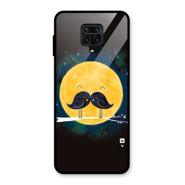 Bird Moustache Glass Back Case for Poco M2 Pro