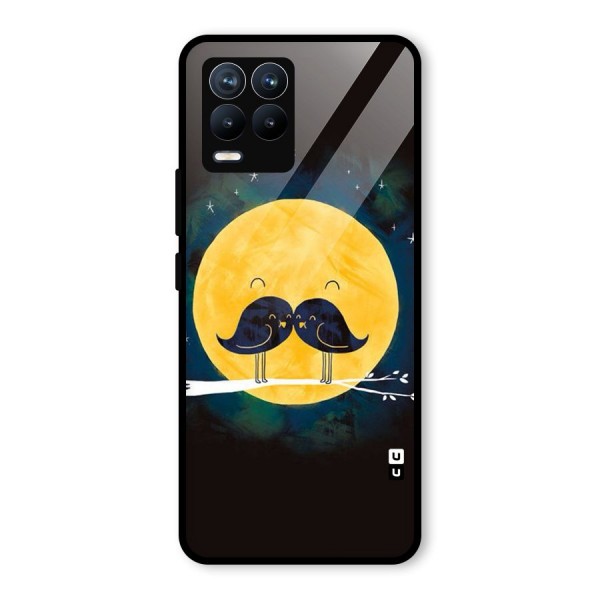 Bird Moustache Glass Back Case for Realme 8 Pro