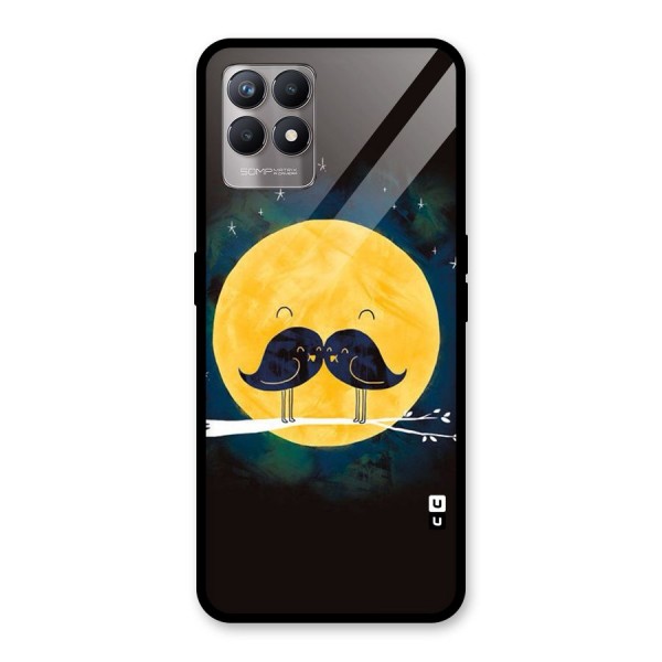 Bird Moustache Glass Back Case for Realme 8i