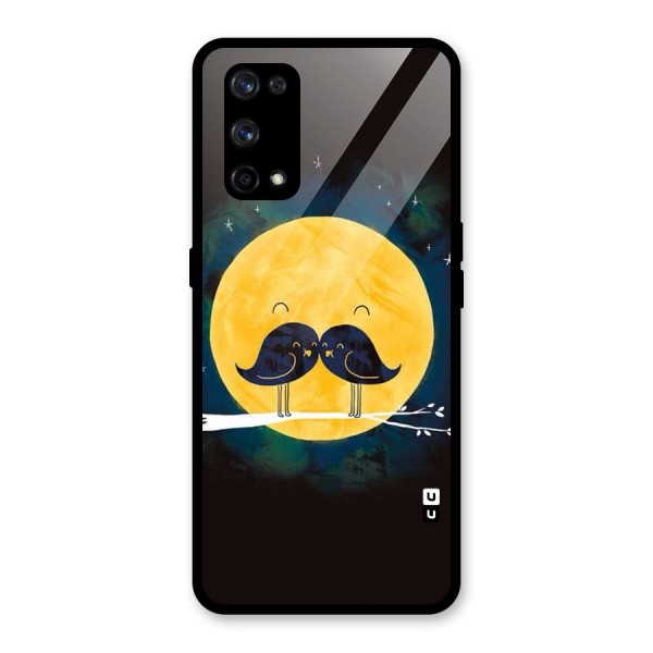 Bird Moustache Glass Back Case for Realme X7 Pro