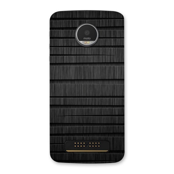 Black Abstract Back Case for Moto Z Play