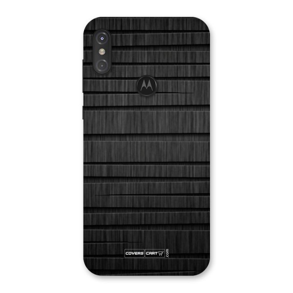 Black Abstract Back Case for Motorola One Power