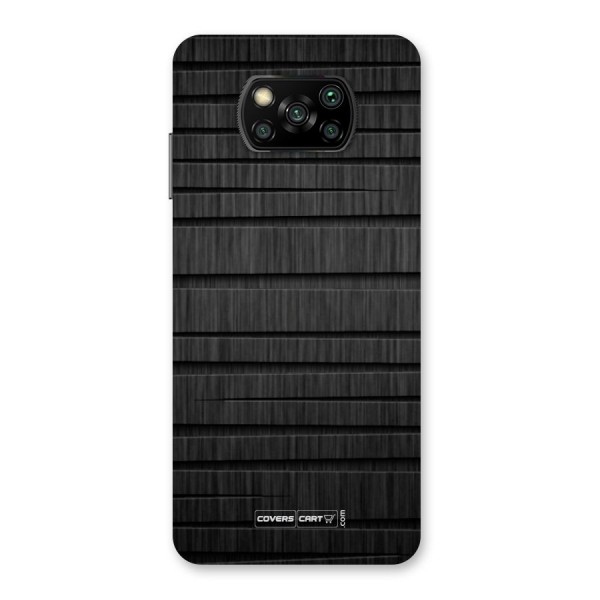 Black Abstract Back Case for Poco X3