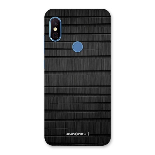 Black Abstract Back Case for Redmi Note 6 Pro