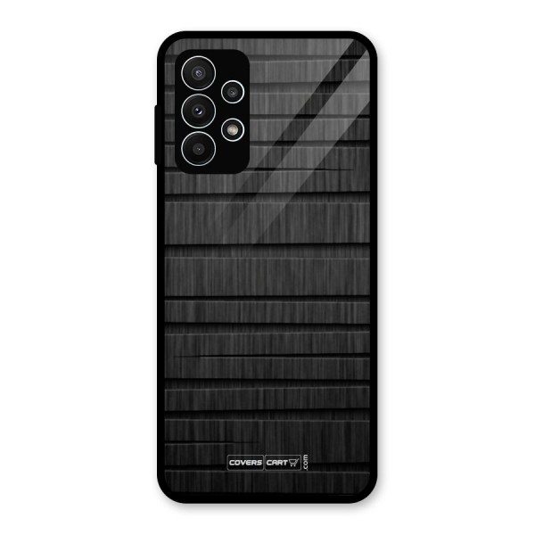 Black Abstract Glass Back Case for Galaxy A23