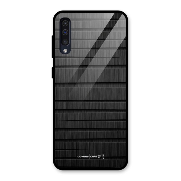 Black Abstract Glass Back Case for Galaxy A50s