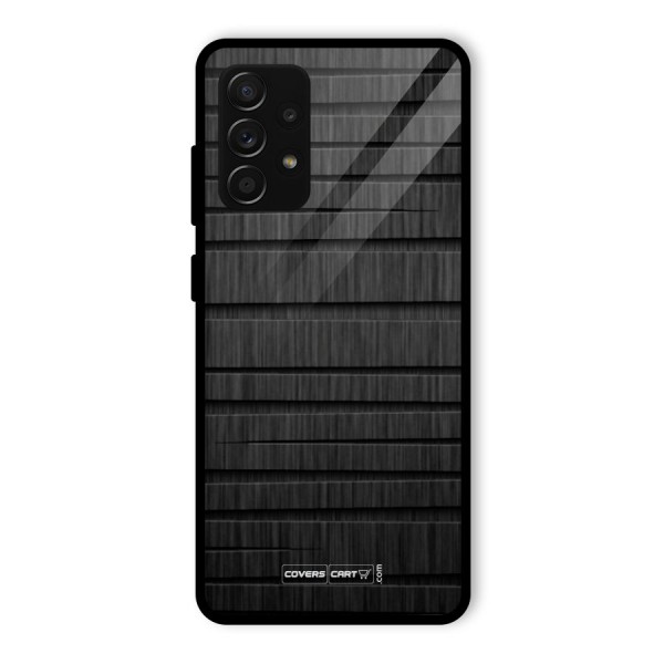 Black Abstract Glass Back Case for Galaxy A53 5G