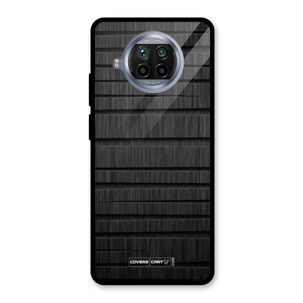 Black Abstract Glass Back Case for Mi 10i