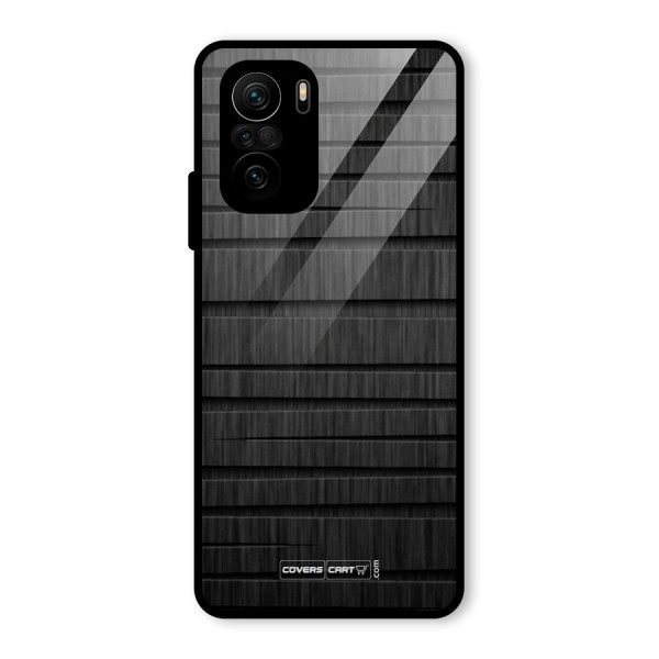 Black Abstract Glass Back Case for Mi 11x