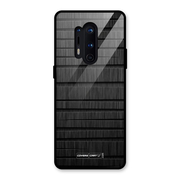 Black Abstract Glass Back Case for OnePlus 8 Pro