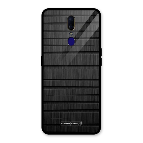 Black Abstract Glass Back Case for Oppo F11