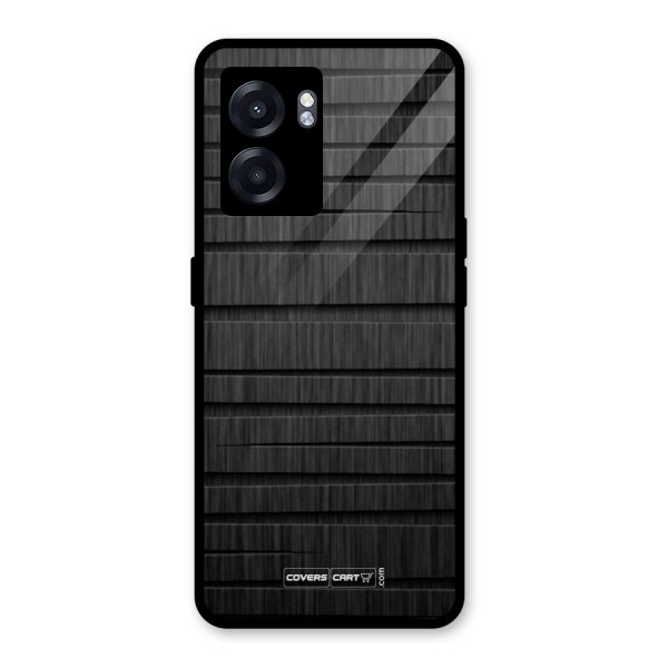 Black Abstract Glass Back Case for Oppo K10 (5G)