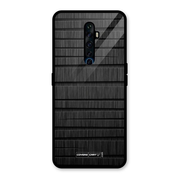 Black Abstract Glass Back Case for Oppo Reno2 Z