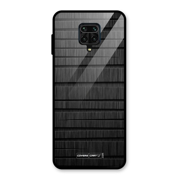 Black Abstract Glass Back Case for Poco M2 Pro