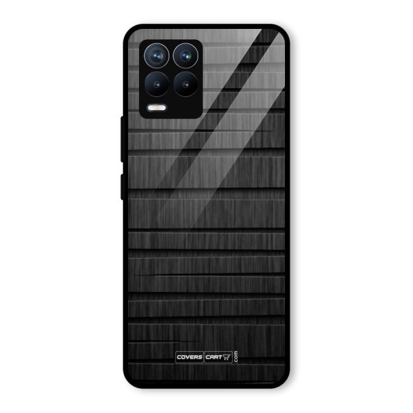 Black Abstract Glass Back Case for Realme 8