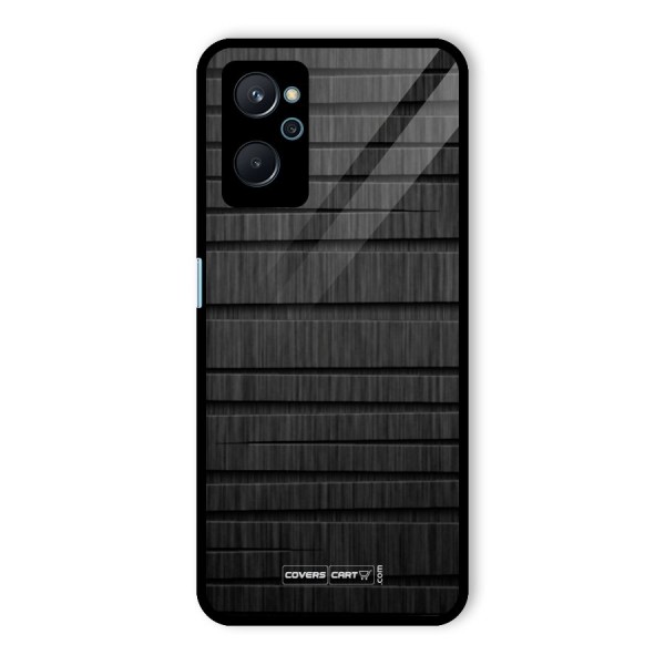 Black Abstract Glass Back Case for Realme 9i