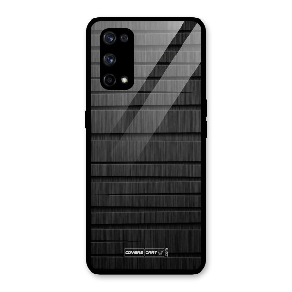 Black Abstract Glass Back Case for Realme X7 Pro