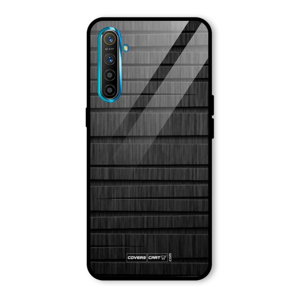 Black Abstract Glass Back Case for Realme XT