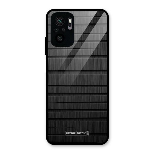 Black Abstract Glass Back Case for Redmi Note 10