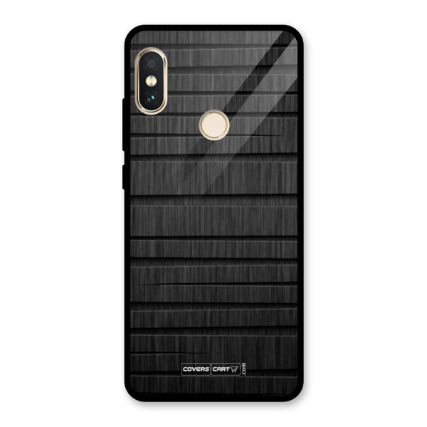 Black Abstract Glass Back Case for Redmi Note 5 Pro