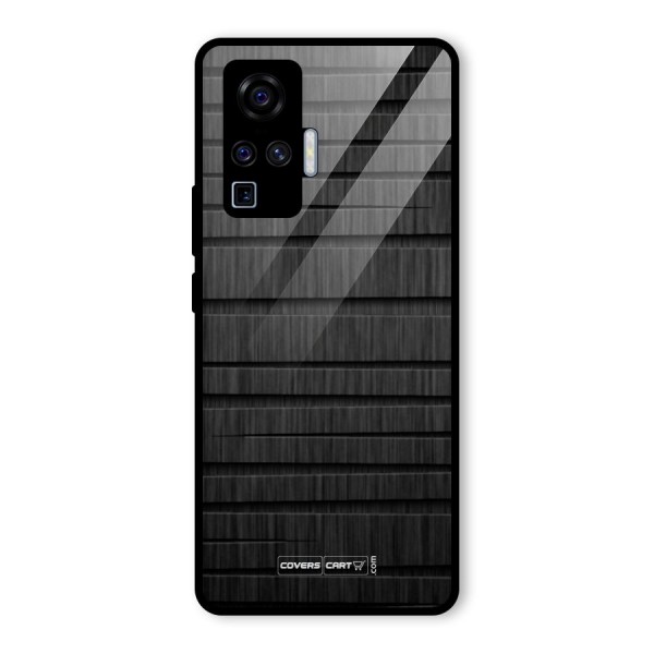 Black Abstract Glass Back Case for Vivo X50 Pro